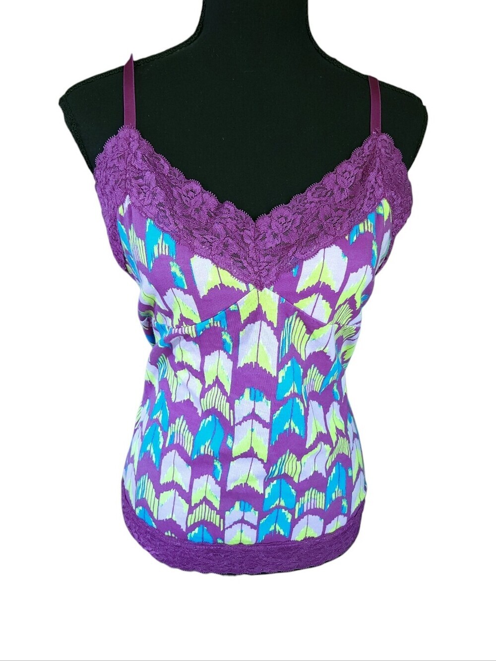 Y2K 2010s Route 66 Lace Cami Sz L